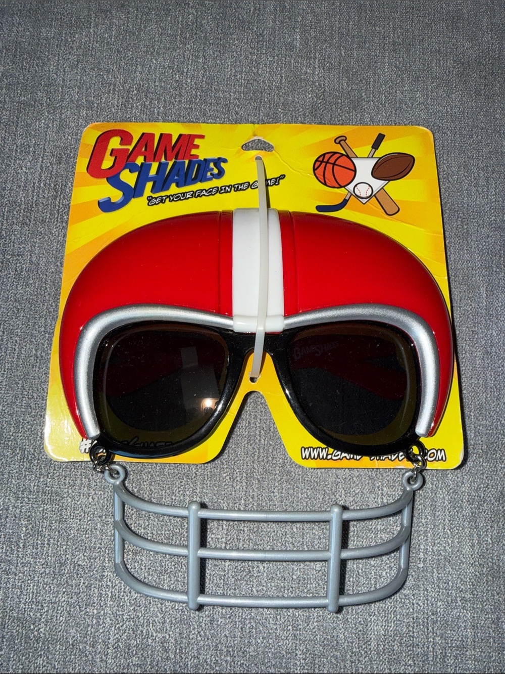 Game Shades Red Football Helmet Sunglasses